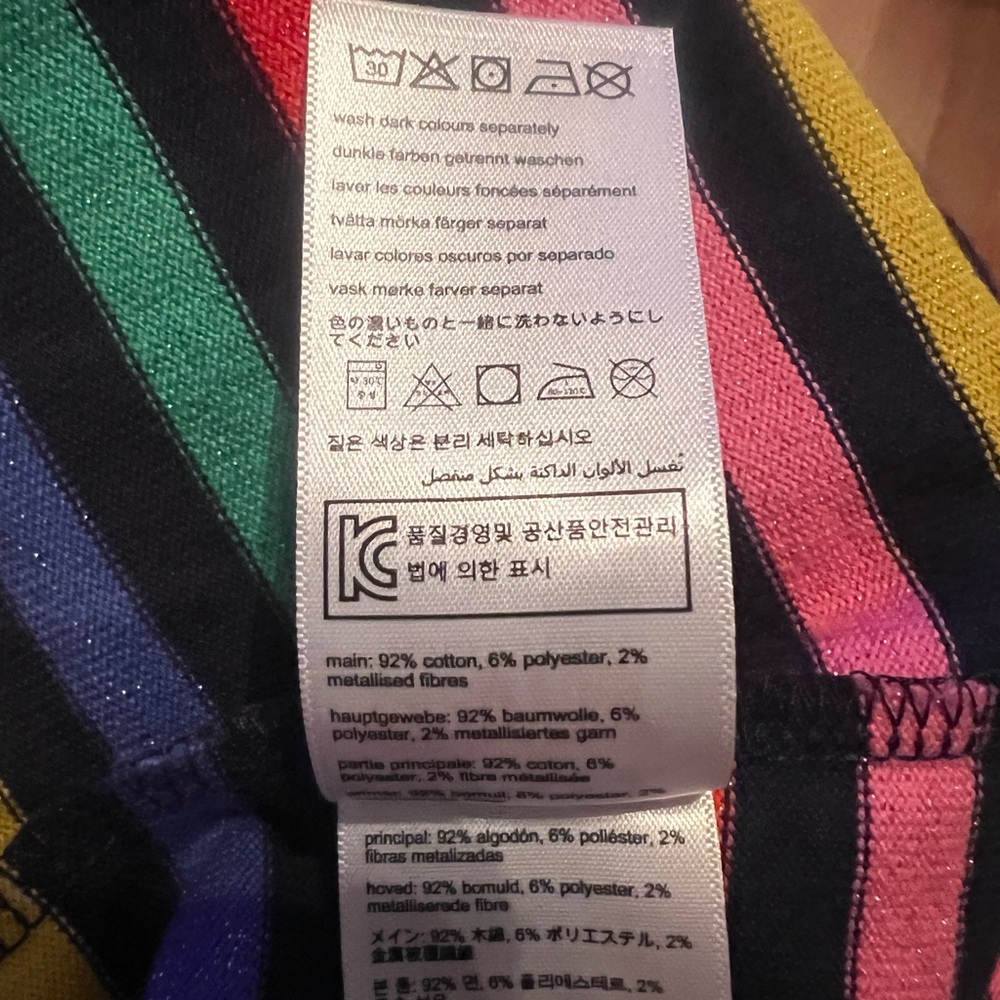 Joules Navy and Multicolor Striped Long Sleeve Top - Picture 5 of 6